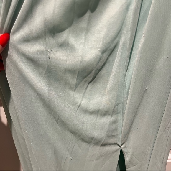 Aqua Blue Bridesmaid’s Lace Dress - Picture 8 of 8